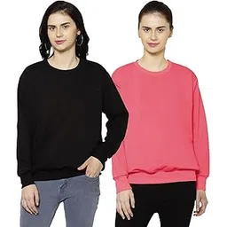 mack jonney Fleece Round Neck Sweatshirt for Women (Pack of 2)-SW_RN_BLK_NVY_002-P-picture-17