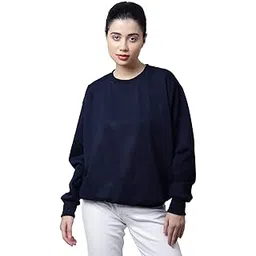 mack jonney Fleece Round Neck Sweatshirt for Women-SW_RRN_Solid_001-P-picture-11