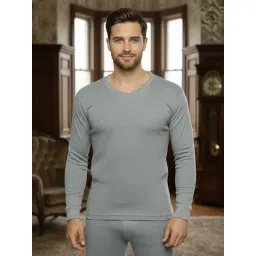 Mack Jonney Grey Cotton Regular Fit Thermal Top-picture-17