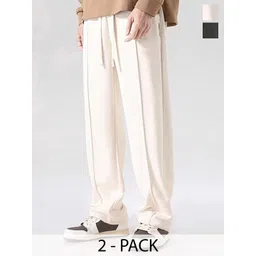MACK JONNEY Men Pack Of 2 Relaxed Fit Track Pants-picture-39