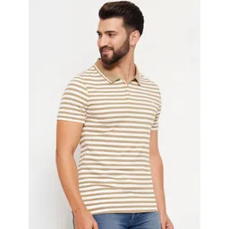 MACK JONNEY Men Striped Polo Collar Extended Sleeves Pockets T-shirt-picture-38
