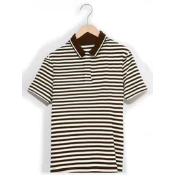 MACK JONNEY Men Striped Polo Collar Pockets T-shirt-picture-30