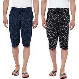 mack jonney Men's Slim Fit Capris(Pack of 2)-picture-10