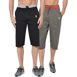 mack jonney Multicolor Cotton Blended Capri for Men (Pack of 2)-C8A_C9B_02-L-picture-21