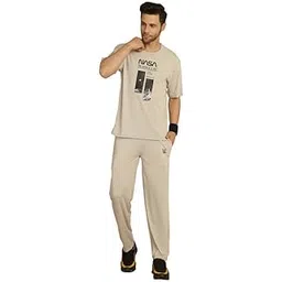Mack Jonney Printed Round Neck Cotton Oversize Half sleeves Co-ord set Tracksuit For Men-P-MACK52845-picture-16