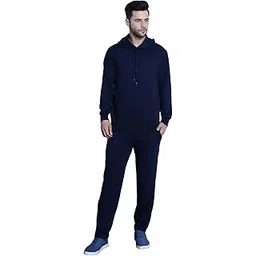 Mack Jonney Solid Hooded Cotton Fleece tracksuit Co-Ord Set for Men-MACK32605-picture-17