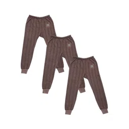 mack jonney VIMAL JONNEY Infant Unisex Kids Pack Of 3 Brown Striped Cotton Thermal Bottoms-picture-21
