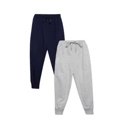 mack jonney VIMAL JONNEY Kids Pack Of 2 Mid Rise Cotton Fleece Joggers-picture-52