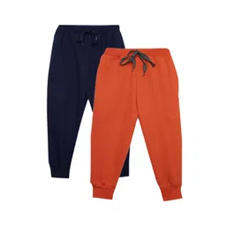 mack jonney VIMAL JONNEY Kids Pack Of 2 Mid Rise Cotton Fleece Joggers-picture-30
