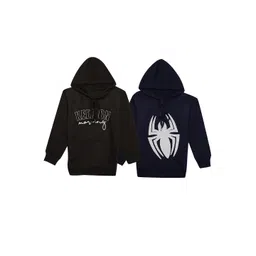 mack jonney VIMAL JONNEY Kids Pack Of 2 Printed Cotton Hooded Fleece Pullover Sweatshirts-picture-18