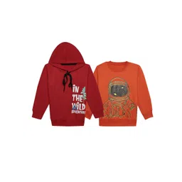 mack jonney VIMAL JONNEY Kids Pack of 2 Printed Fleece Pullover Sweatshirt-picture-21