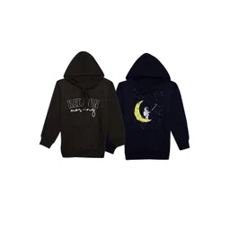 mack jonney VIMAL JONNEY Kids Pack Of 2 Printed Hooded Long Sleeve Cotton Fleece Pullover Sweatshirts-picture-27
