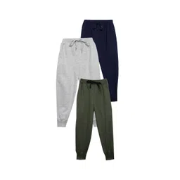 mack jonney VIMAL JONNEY Kids Pack Of 3 Mid-Rise Cotton Fleece Jogger-picture-20