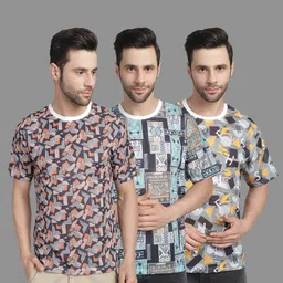 mack jonney VIMAL JONNEY Men 3 Printed Pockets T-shirt-picture-18