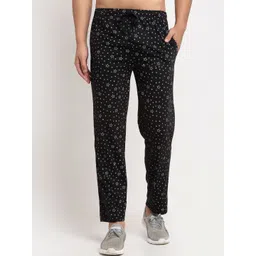 mack jonney VIMAL JONNEY Men Black Printed Track Pants-picture-13