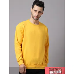 mack jonney VIMAL JONNEY Men Pack of 2 Coral and Yellow Printed Fleece Sweatshirt-picture-29