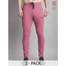 mack jonney VIMAL JONNEY Men Pack of 2 Mid- Rise Track Pants-picture-24