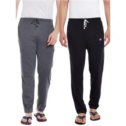 mack jonney VIMAL JONNEY Men Pack of 2 Solid Lounge Pants-picture-11