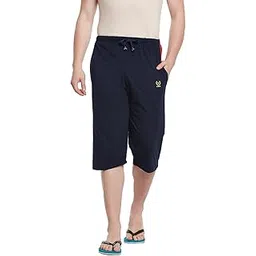 mack jonney VIMAL JONNEY Men's Regular Fit Cotton Capri (CC2-NAVY01-XL_Blue _Xl)-picture-27