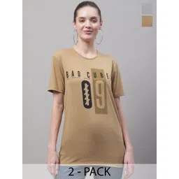 mack jonney VIMAL JONNEY Pack of 2 Typography Printed Cotton T-shirt-picture-32