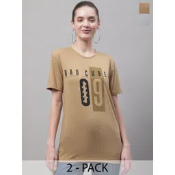 mack jonney VIMAL JONNEY Pack of 2 Typography Printed Cotton T-shirt-picture-33