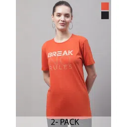 mack jonney VIMAL JONNEY Pack of 2 Typography Printed Cotton T-shirt-picture-36