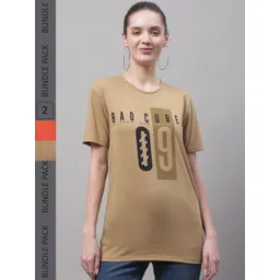 mack jonney VIMAL JONNEY Pack Of 2 Typography Printed Cotton T-shirt-picture-29