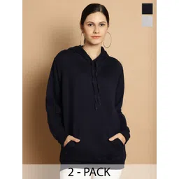 mack jonney VIMAL JONNEY Pack Of 2 Typography Printed Pullover Sweatshirts-picture-34