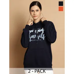 mack jonney VIMAL JONNEY Pack Of 2 Typography Printed Pullover Sweatshirts-picture-16