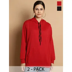 mack jonney VIMAL JONNEY Pack Of 2 Typography Printed Pullover Sweatshirts-picture-30