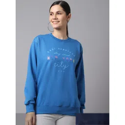 mack jonney VIMAL JONNEY Pack Of 2 Women Blue & Navy Blue Solid Sweatshirt-picture-28