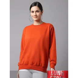 mack jonney VIMAL JONNEY Pack Of 2 Women Red & Orange Solid Sweatshirt-picture-24