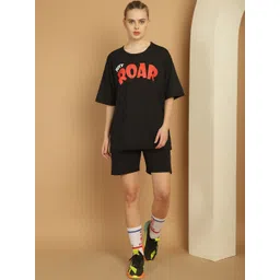 mack jonney VIMAL JONNEY Printed Round Neck Oversized Co-Ords-picture-41