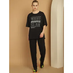 mack jonney VIMAL JONNEY Typography Printed Oversized Sports T-shirt And Track Pant-picture-26