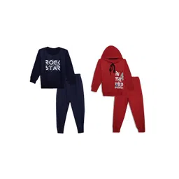 mack jonney VIMAL JONNEY Unisex Kids Pack of 2 Printed Sweatshirt with Joggers-picture-34