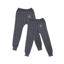 mack jonney VIMAL JONNEY Unisex Kids Pack Of 2 Striped Cotton Thermal Bottoms-picture-24