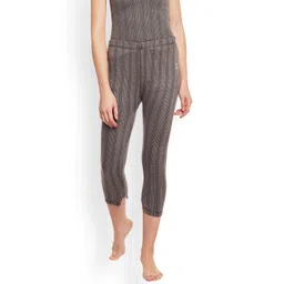 mack jonney VIMAL JONNEY Women Grey Self Design Thermal Leggings-picture-27