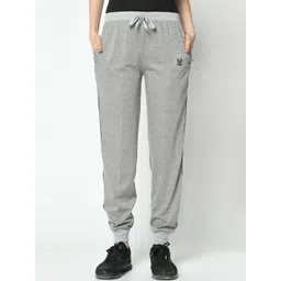 mack jonney VIMAL JONNEY Women Grey Solid Joggers-picture-19
