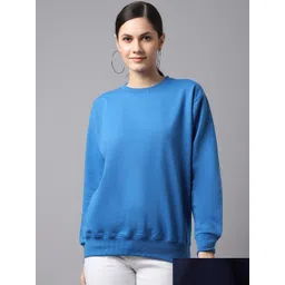 mack jonney VIMAL JONNEY Women Pack of 2 Blue Sweatshirt-picture-33