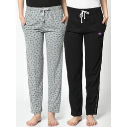 mack jonney VIMAL JONNEY Women Pack Of 2 Printed Lounge Pants-picture-24