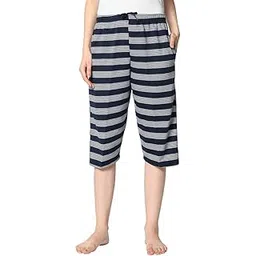 mack jonney Women's Cotton Three Fourth Capri Shorts with Side Pockets |Women's Casual Shorts-D13__STR__NVY__01-P-picture-39