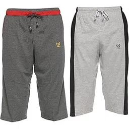 Regular Fit Men Capris Pack of 2-MACK57802-image-11