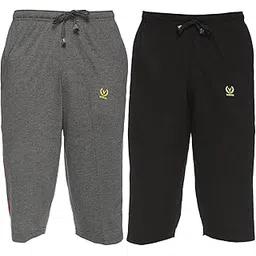 Regular Fit Men Capris(Pack of 2-MACK634558)-image-47