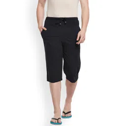 VIMAL JONNEY Men Black Solid Lounge Shorts C1-BLACK001-image-47