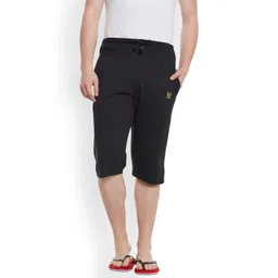 VIMAL JONNEY Men Black Solid Lounge Shorts C2-BLACK001-image-41