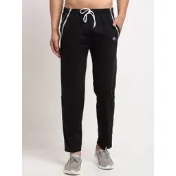 VIMAL JONNEY Men Black Solid Regular Fit Track Pants-image-25