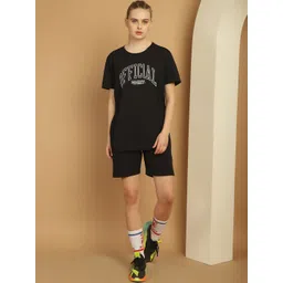 mack jonney VIMAL JONNEY Printed Cotton T-shirt With Shorts image 1