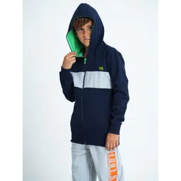 mackly Boys Navy Blue Hooded Sweatshirt-picture-37