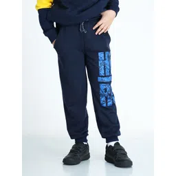 mackly Boys Navy-Blue Solid Joggers-picture-38