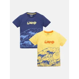 mackly Boys Pack Of 2 Graphic Printed Cotton T-shirt-picture-55